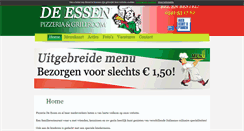 Desktop Screenshot of pizzeriadeessen.nl