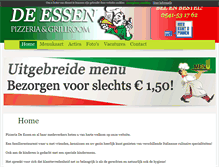 Tablet Screenshot of pizzeriadeessen.nl